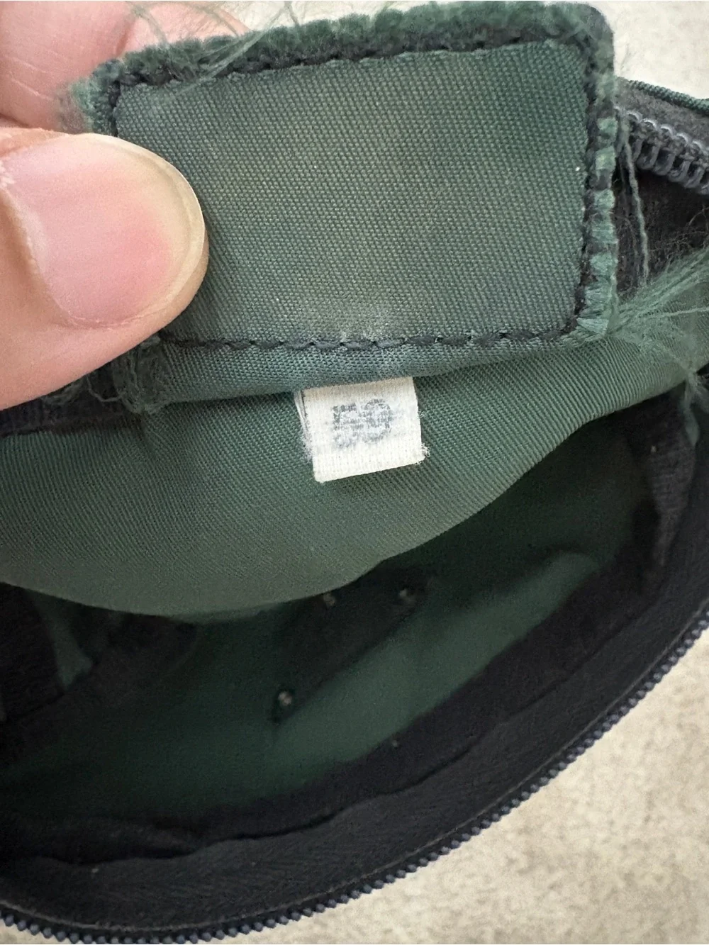 Prada Dark Green Nylon Cosmetic Pouch